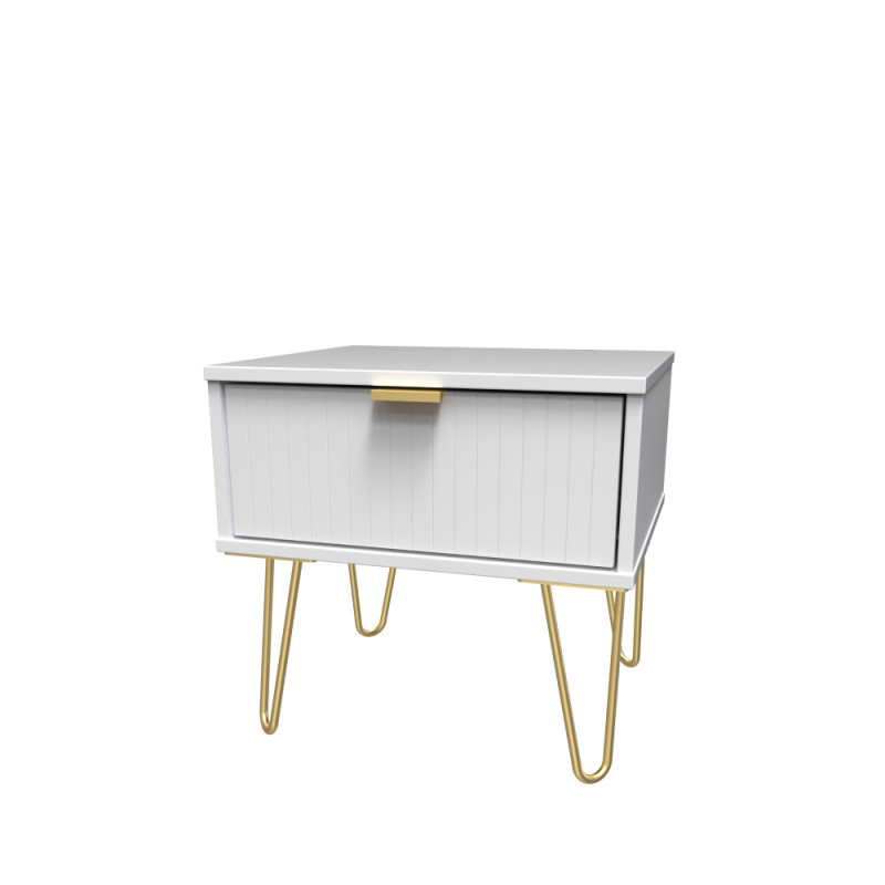 Linear 1 Drawer Lamp Table │ Ready Assembled Living Room Furniture